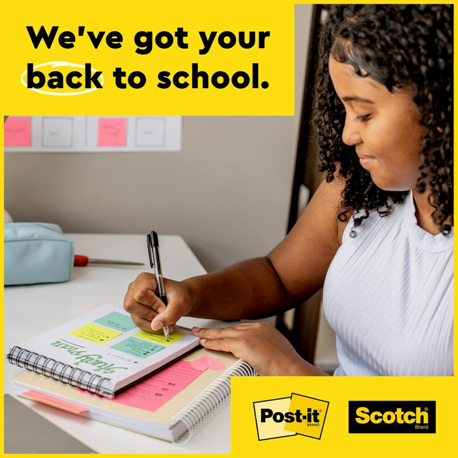image:imagePostit Super Sticky Dispenser Popup Notes 10 Sticky Note Pads 3 x 3 in 2X The Sticking Power New Year Organization or Second Semester School Supplies Canary Yellow95 x 64