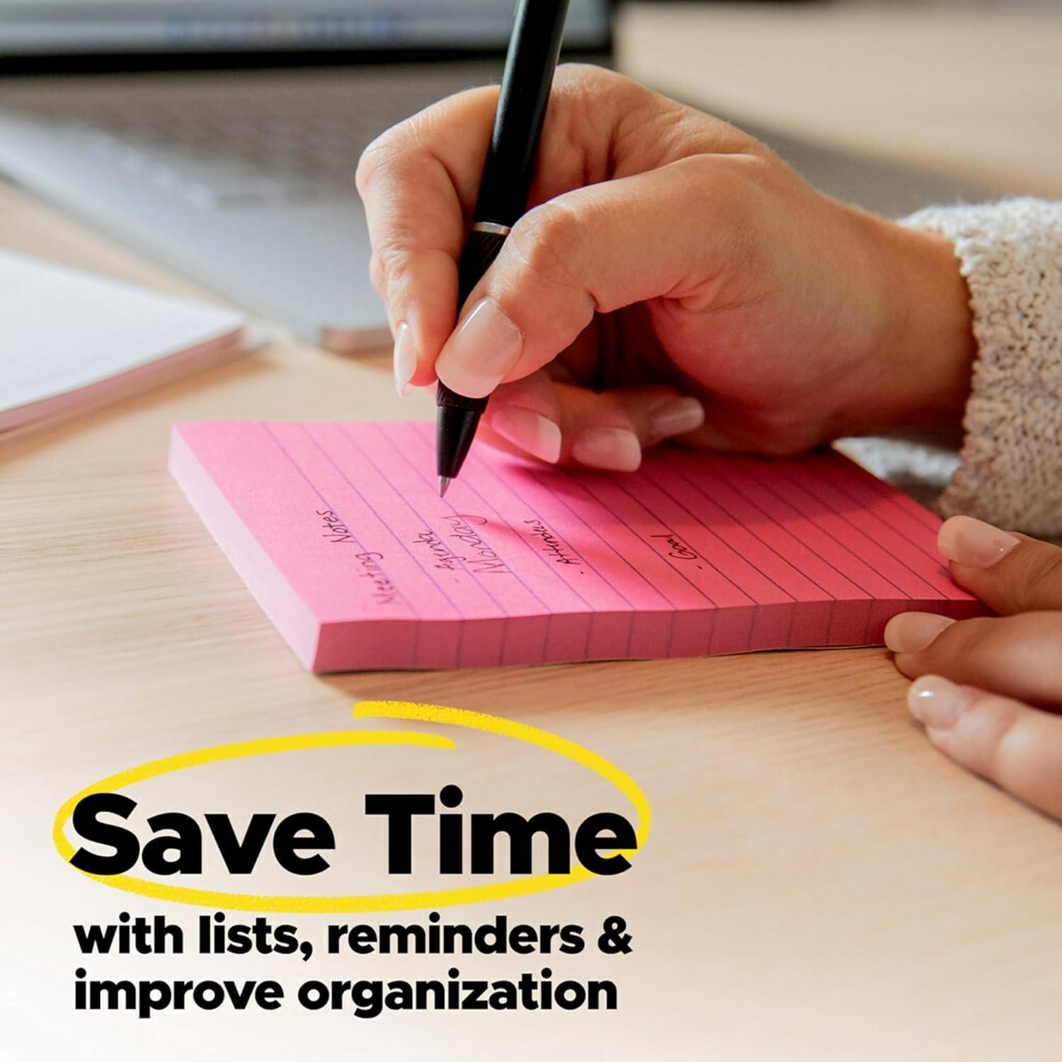 image:imagePostit Super Sticky Dispenser Popup Notes 10 Sticky Note Pads 3 x 3 in 2X The Sticking Power New Year Organization or Second Semester School Supplies Canary Yellow95 x 64 Pack of 12