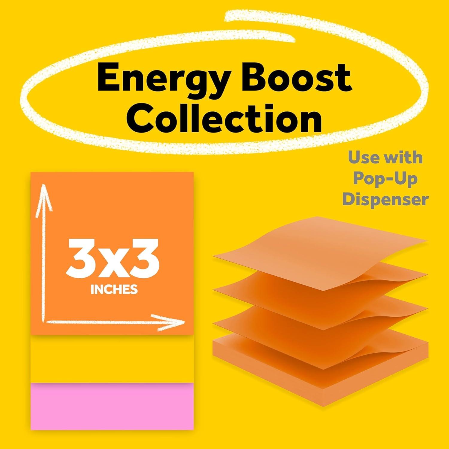 image:imagePostit Super Sticky Dispenser Popup Notes 6 Sticky Note Pads 3 x 3 in 2X The Sticking Power New Year Organization or Second Semester School Supplies Energy Boost Collection97 x 66