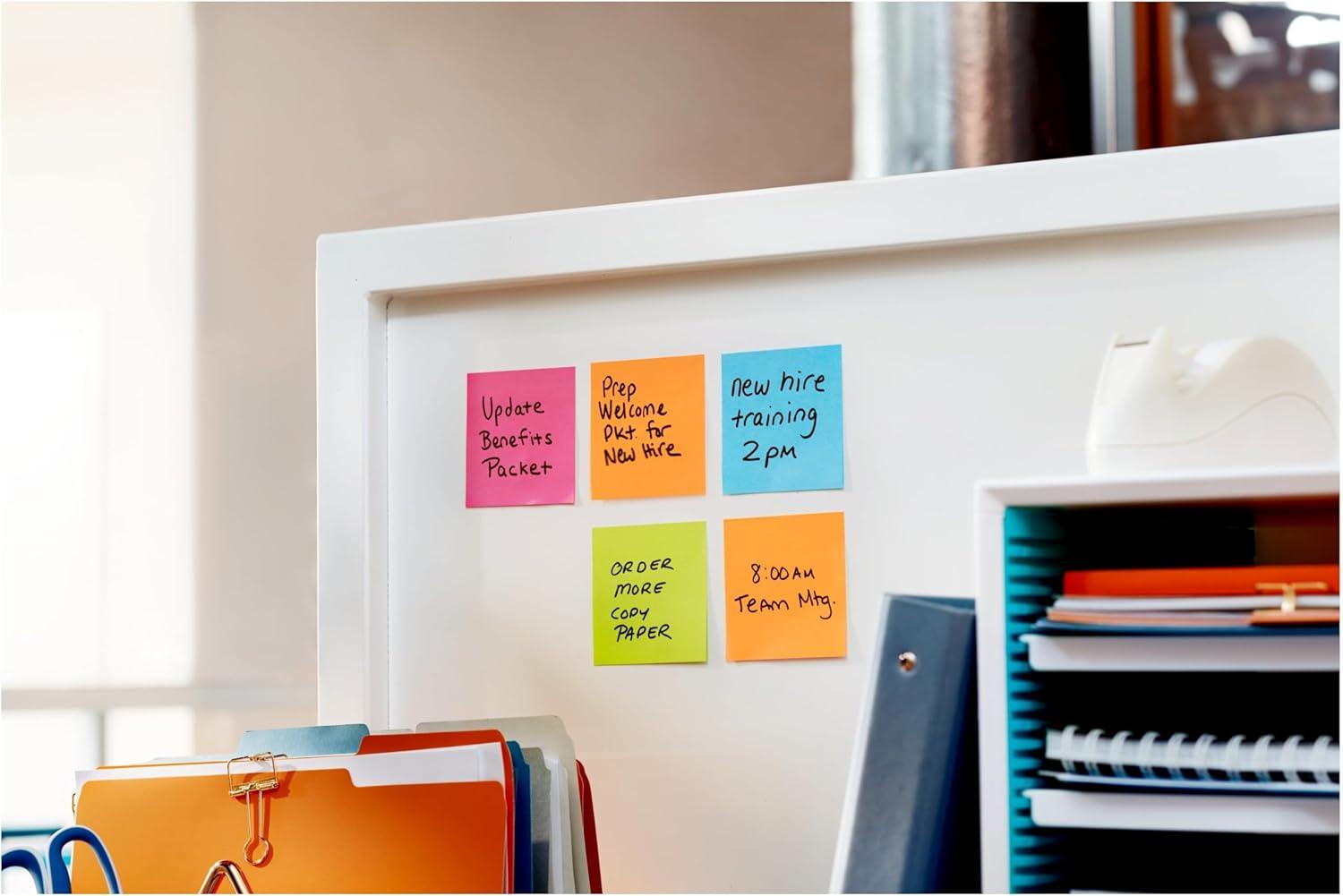 image:imagePostit Super Sticky Dispenser Popup Notes 6 Sticky Note Pads 3 x 3 in 2X The Sticking Power New Year Organization or Second Semester School Supplies Energy Boost Collection97 x 66 Pack of 12
