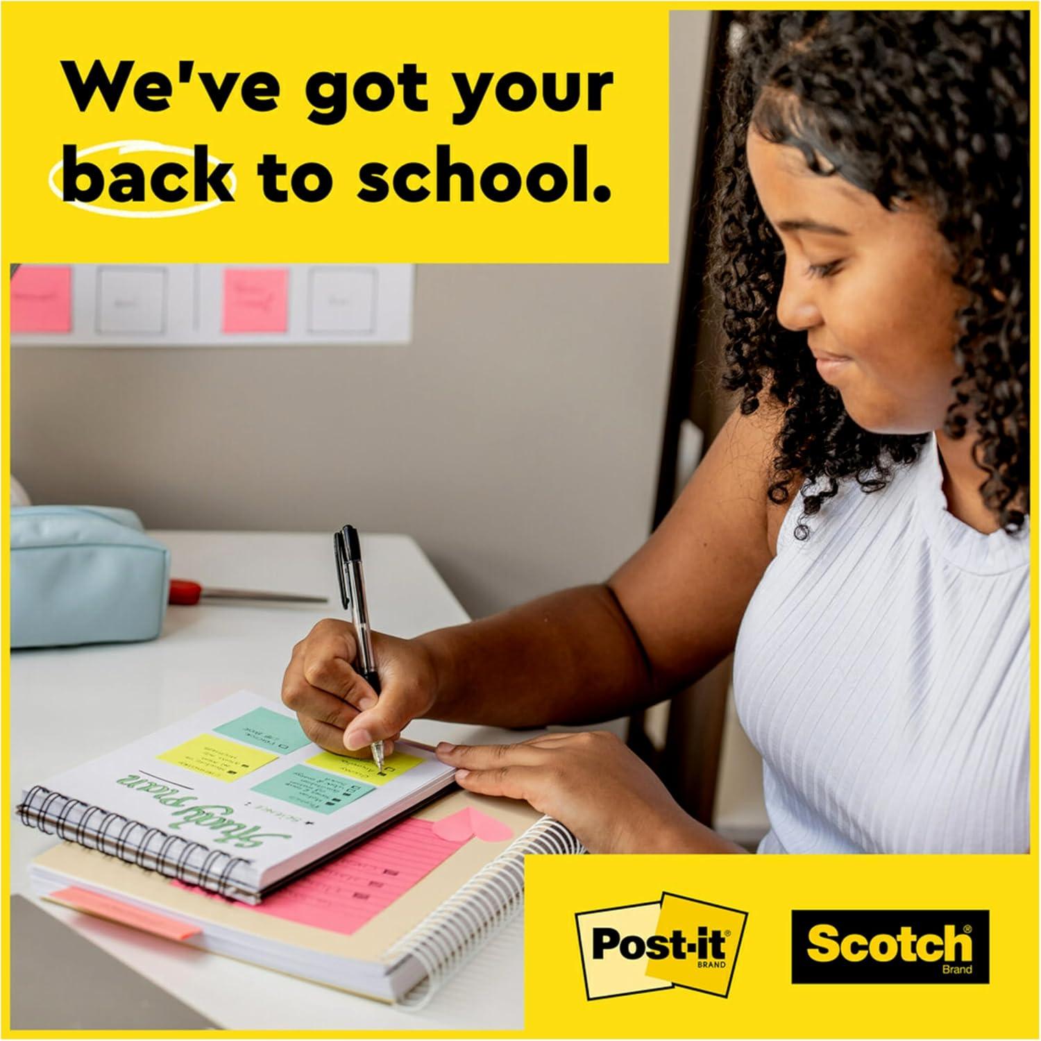 image:imagePostit Super Sticky Dispenser Popup Notes 6 Sticky Note Pads 3 x 3 in 2X The Sticking Power New Year Organization or Second Semester School Supplies Energy Boost Collection97 x 66 Pack of 12