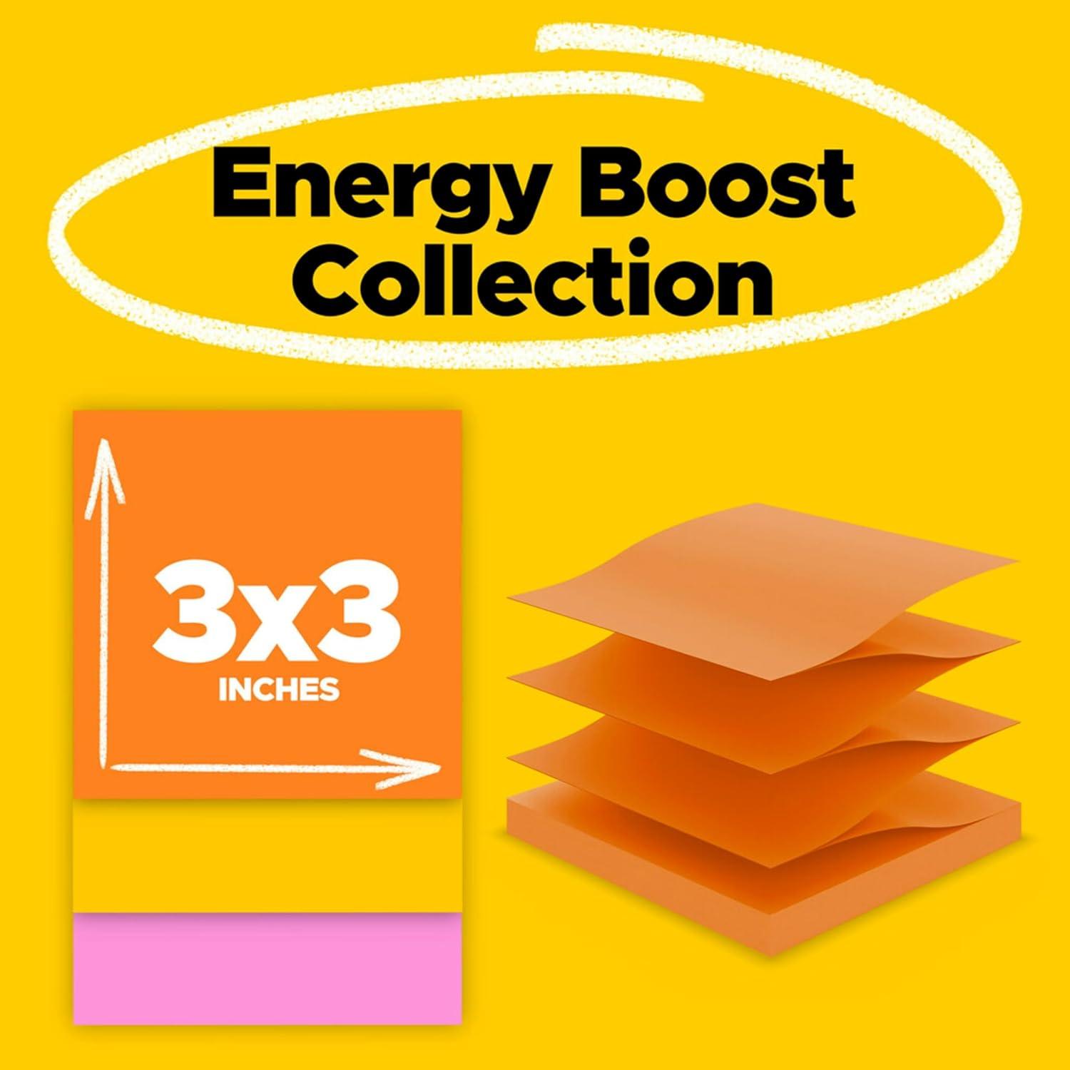 image:imagePostit Super Sticky Dispenser Popup Notes 6 Sticky Note Pads 3 x 3 in 2X The Sticking Power New Year Organization or Second Semester School Supplies Energy Boost Collection97 x 66 Pack of 2