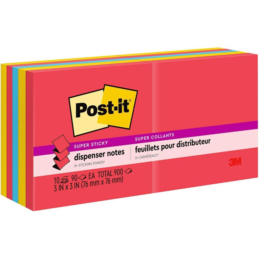 image:imagePostit Super Sticky Dispenser Popup Notes 10 Sticky Note Pads 3 x 3 in 2X The Sticking Power New Year Organization or Second Semester School Supplies Playful Primaries Collection22 x 6