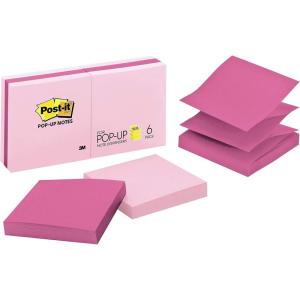 Post-it Pop-up Notes 3×3 in, 14 Pads, America’s’s #1 Favorite Sticky Notes, Assorted Colors, Clean Removal, Recyclable (R330-14YWM)(Assorted Pink)
