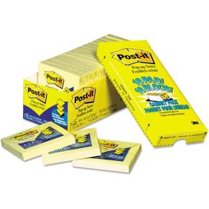 Post-it Pop-up Notes 3×3 in, 14 Pads, America’s’s #1 Favorite Sticky Notes, Assorted Colors, Clean Removal, Recyclable (R330-14YWM)(Canary Yellow)