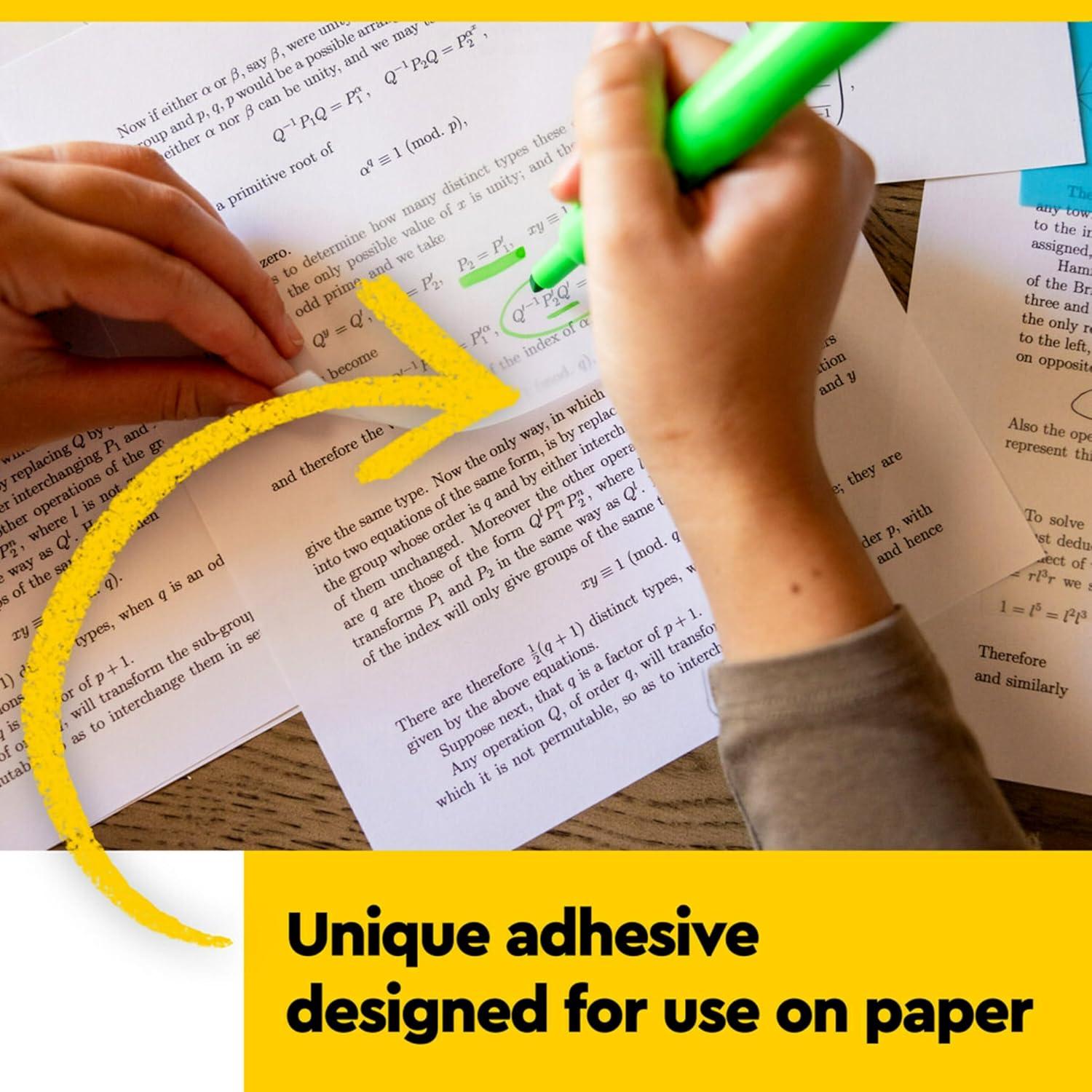 image:imagePostit Transparent Notes 28 in x 28 in Pastel Sticky Notes School Supplies Office Products Great for Studying Great for Studying 2 PadsClear Transparent