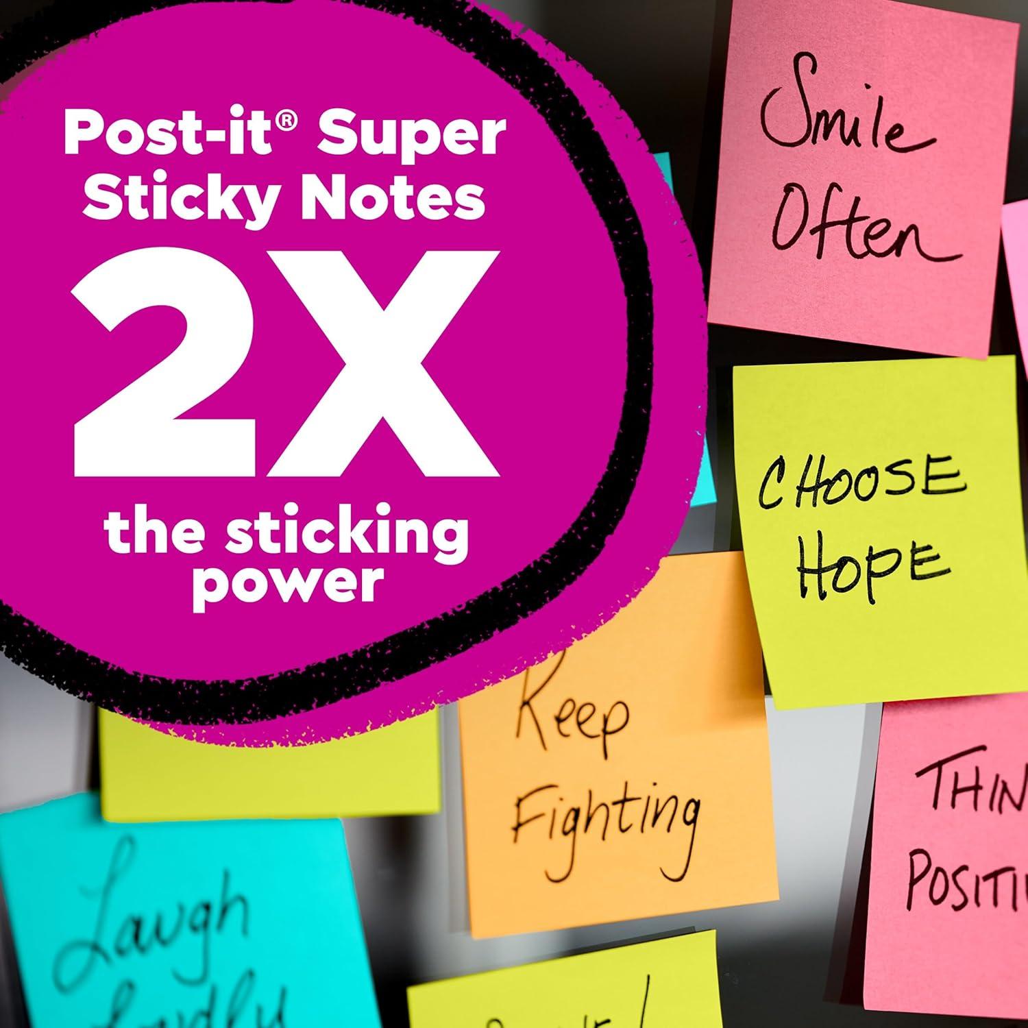 image:imagePostit Super Sticky Notes 3 Lined Sticky Notes Pads 4 x 6 in School Supplies and Oce Supplies 2X the Sticking Power Neutrality Collection