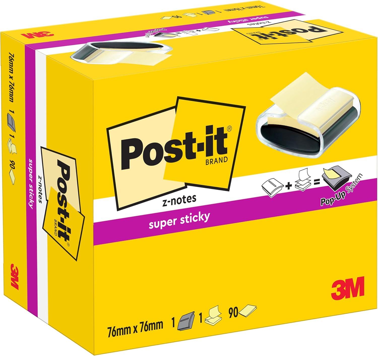 imagePostit Dvidoir Forme Chat avec 1 Bloc de Postit ZNotes 90 Feuilles 76 mm x 76 mm Couleur Rose Utilisation Facile dune Seule mainPostit Distributeur