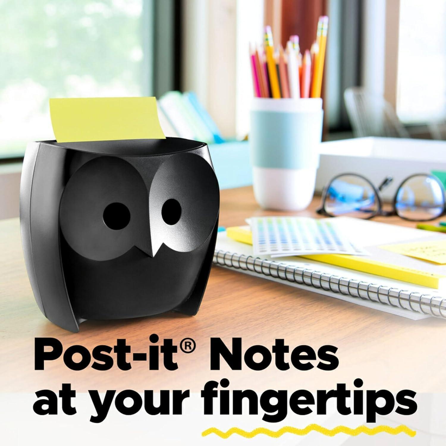 imagePostit Dvidoir Noir ZNotes Postit Super Sticky Grand Format XXL 90 Feuilles 101 mm x 101 mm Jaune Canari pour le Bureau et la Maison