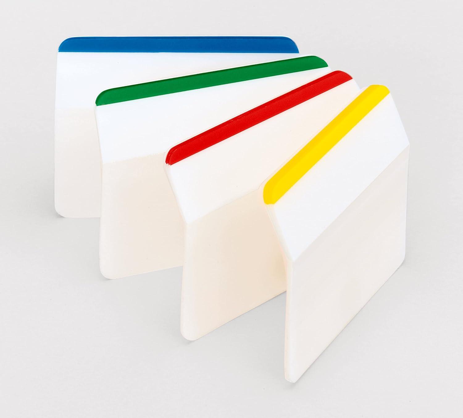 imagePostit MarquePages Rigides Couleurs Assorties 24 MarquePages 508 mm x 381 mm Pour Marquer Surligner ou Codifier des InformationsBleuvertjaunerouge