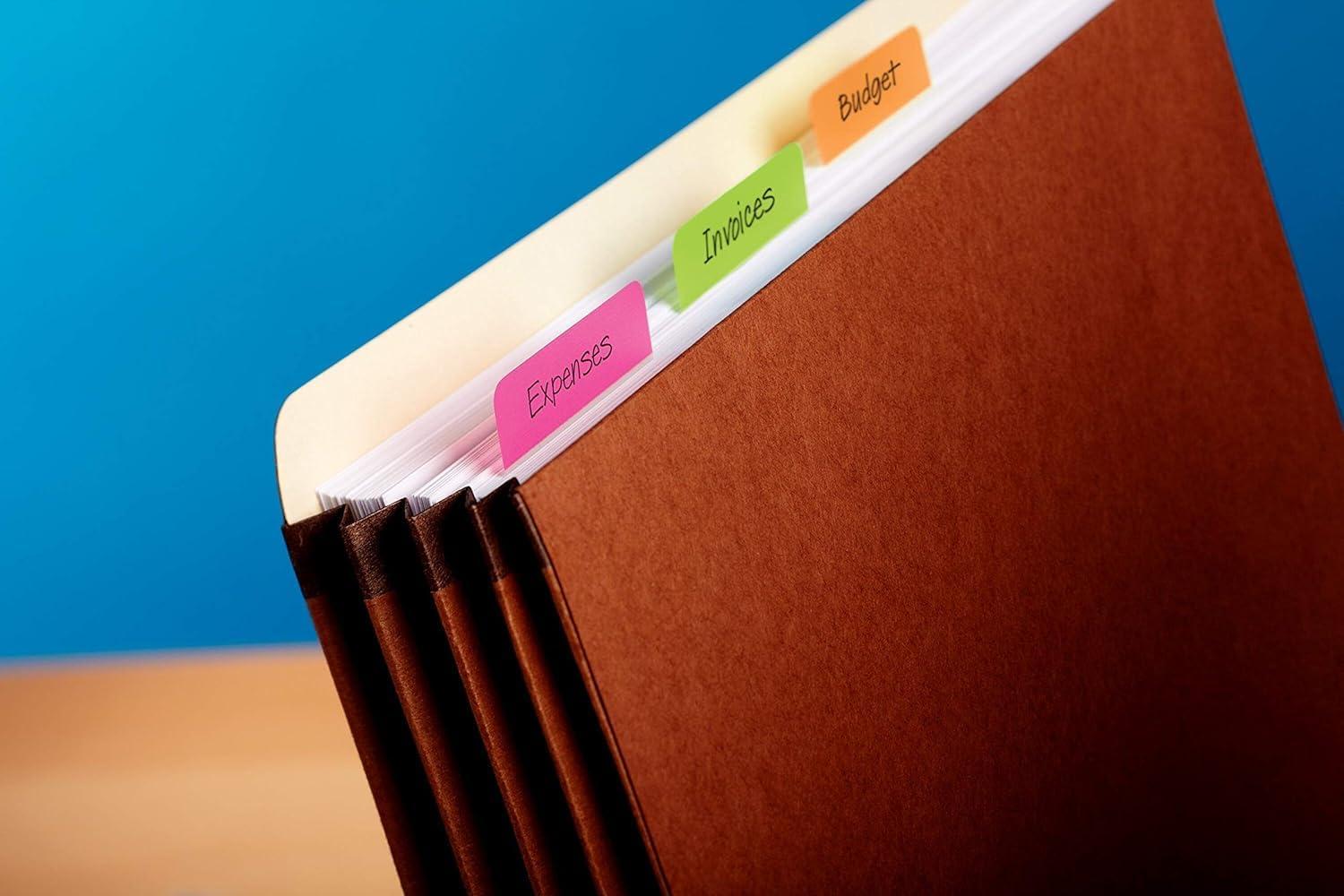imagePostit MarquePages Rigides Couleurs Assorties 24 MarquePages 508 mm x 381 mm Pour Marquer Surligner ou Codifier des InformationsViolet