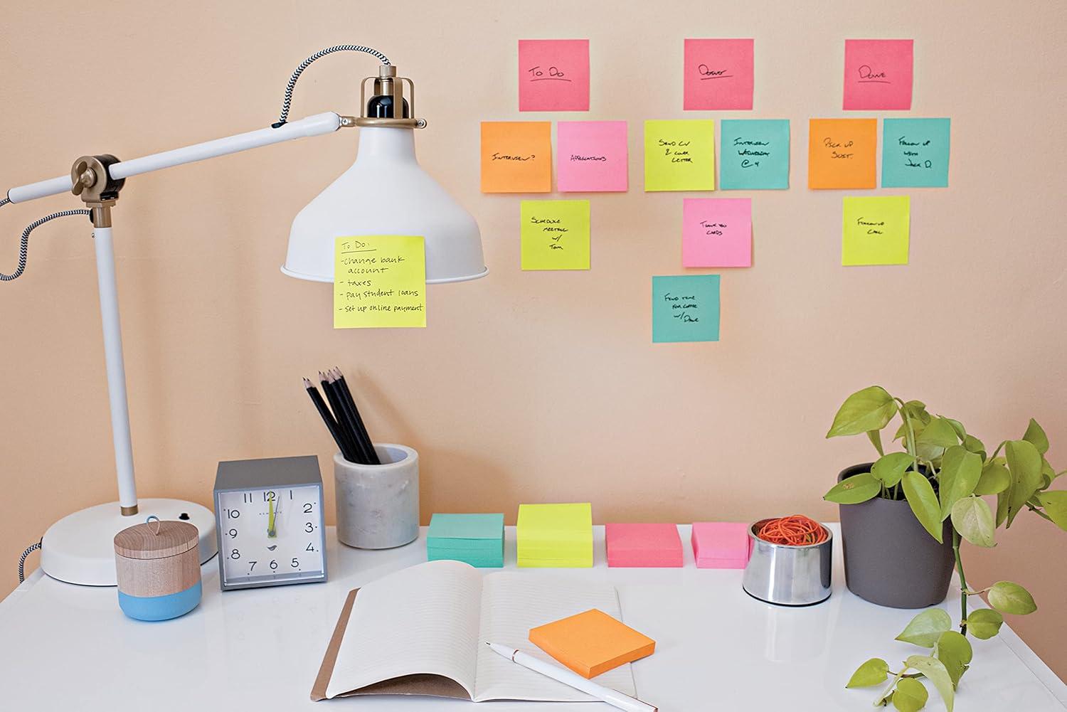 imagePostit Miami Colour Collection Notes super adhsives 76 x 76 mm 1 76 x 76 mm Couleurs New YorkBora Bora