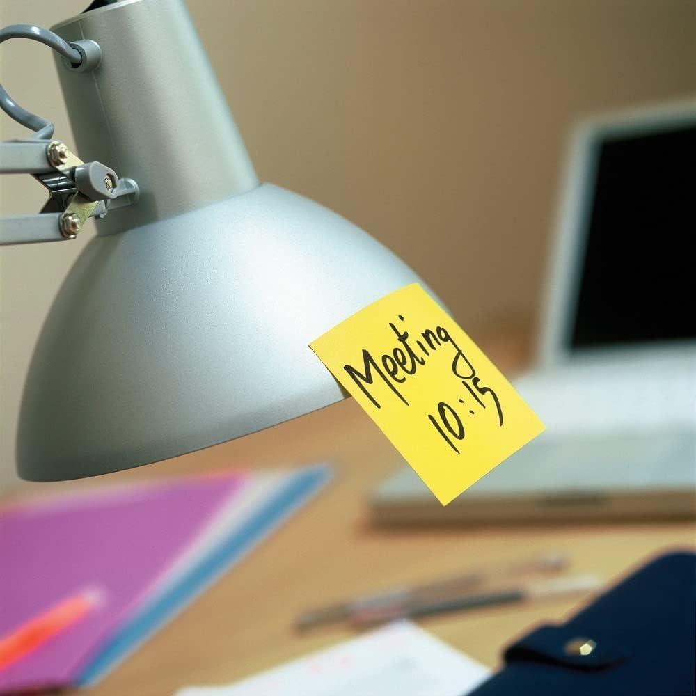 imagePostit Notes Autocollantes Super Sticky 270 Feuilles 76 mm x 76 mm Jaune Canari Feuillets Super Adhsifs pour Prise de Notes Listes de Tches et RappelsUnique