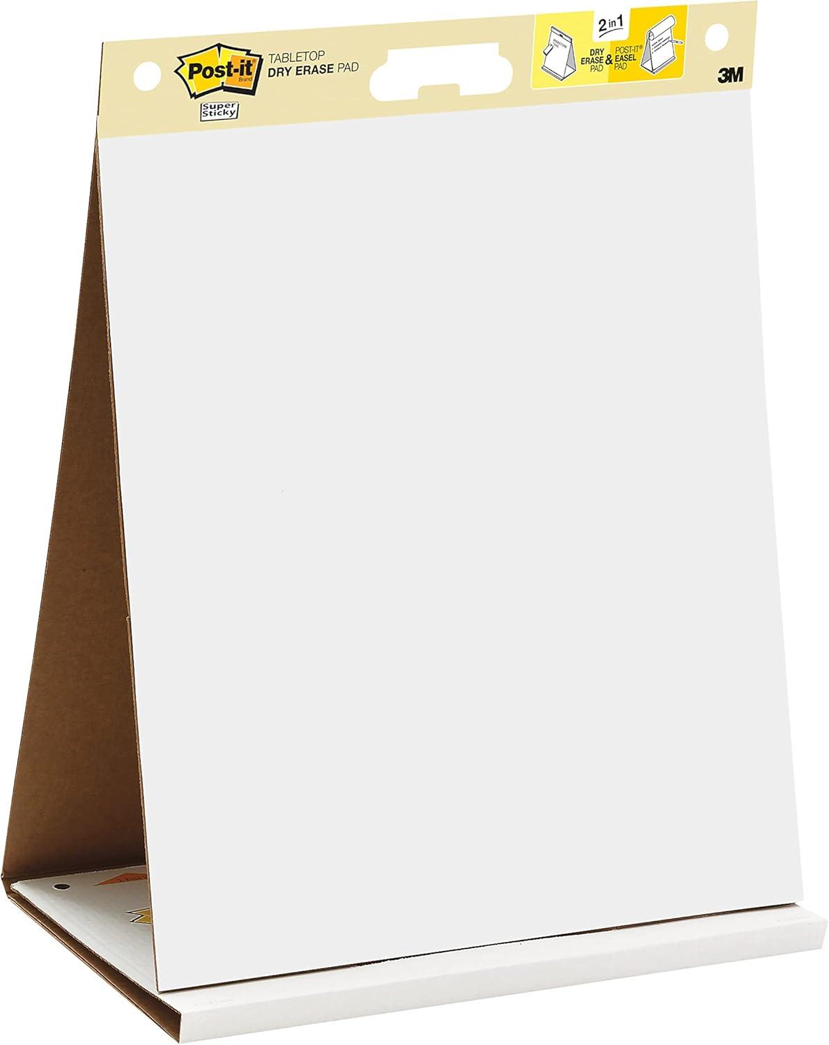 imagePostit Super Sticky Meeting Charts Pack de 1 Bloc avec 20 Feuilles 584 mm x 508 mm Couleur Blanche Paperboard Adhsif Repositionnable pour Runions et Sessions de Brainstorming