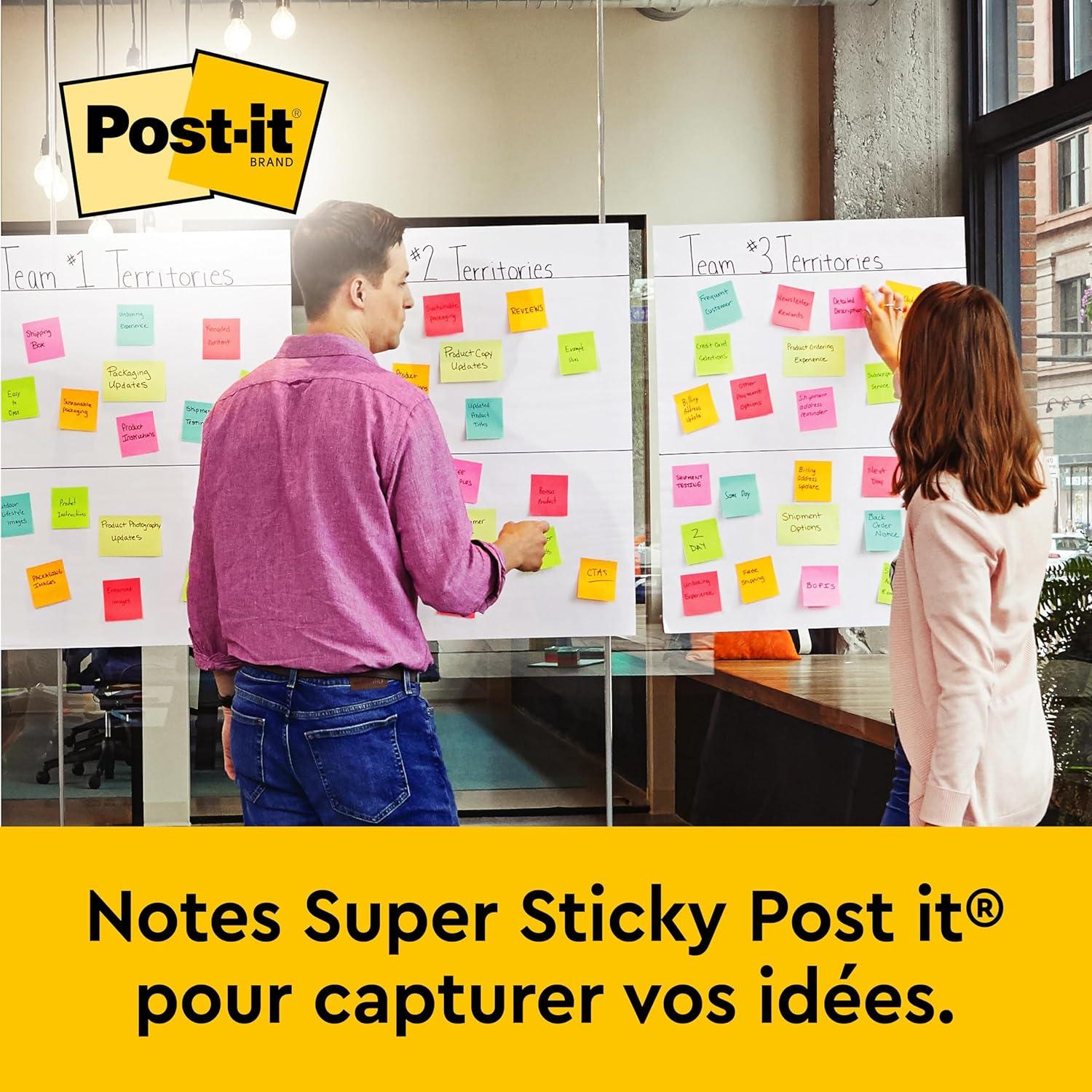 imagePostit Super Sticky Meeting Charts Pack de 1 Bloc avec 30 Feuilles 635 mm x 762 mm Couleur Blanche Paperboard Adhsif Repositionnable pour Runions et Sessions de Brainstorming2 Blocs de 30 Feuilles EU