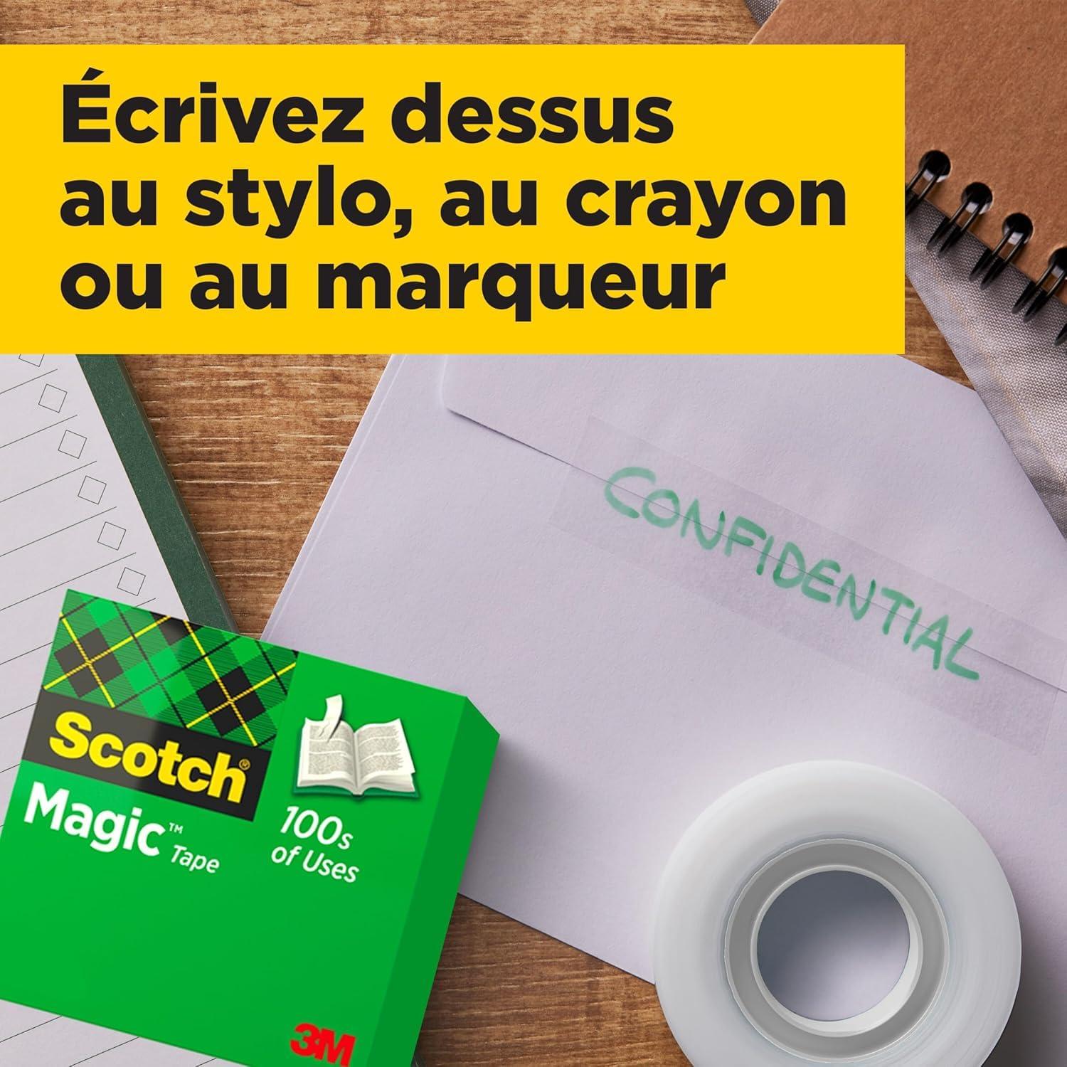 imageScotch Distributeur de Ruban Adhsif Rechargeable C38 Noir Idal pour lcole la Maison et le Bure1 Pack