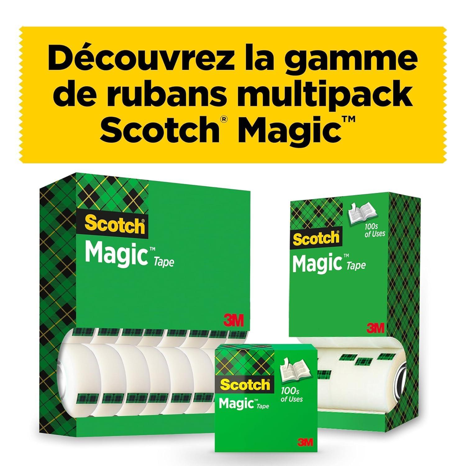 imageScotch Distributeur de Ruban Adhsif Rechargeable C38 Noir Idal pour lcole la Maison et le Bure1 Pack