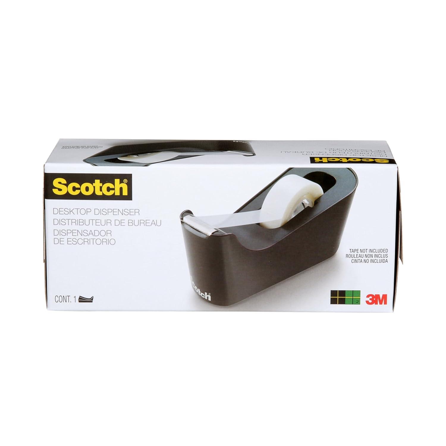 imageScotch Distributeur de Ruban Adhsif Rechargeable C38 Noir Idal pour lcole la Maison et le BureHauteur sous bec 250mm