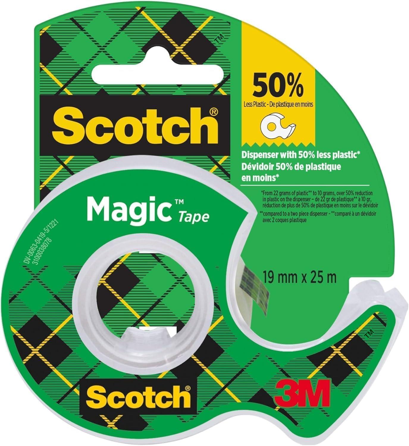 imageScotch Distributeur de Ruban Adhsif Rechargeable C38 Noir Idal pour lcole la Maison et le BureHauteur sous bec 250mm