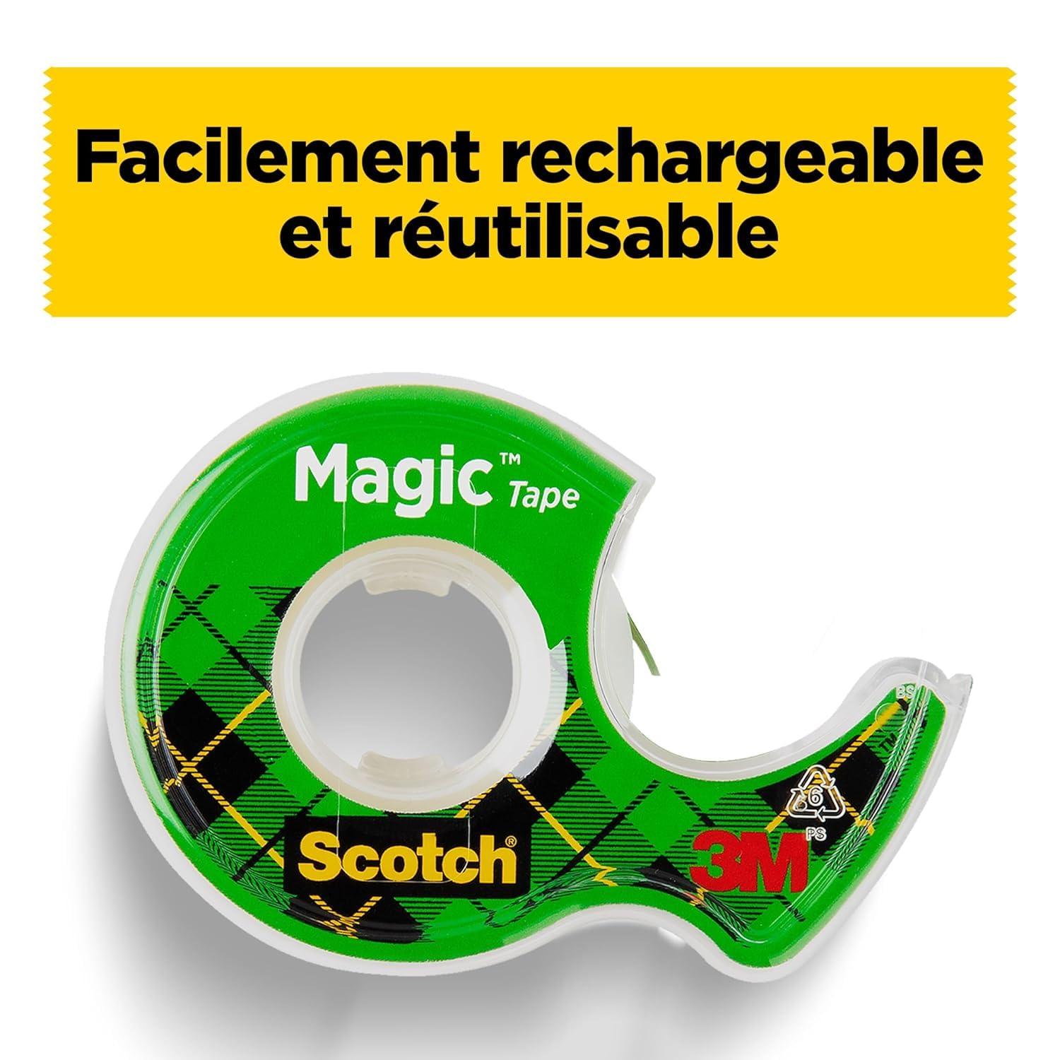 imageScotch Distributeur de Ruban Adhsif Rechargeable C38 Noir Idal pour lcole la Maison et le BureHauteur sous bec 250mm