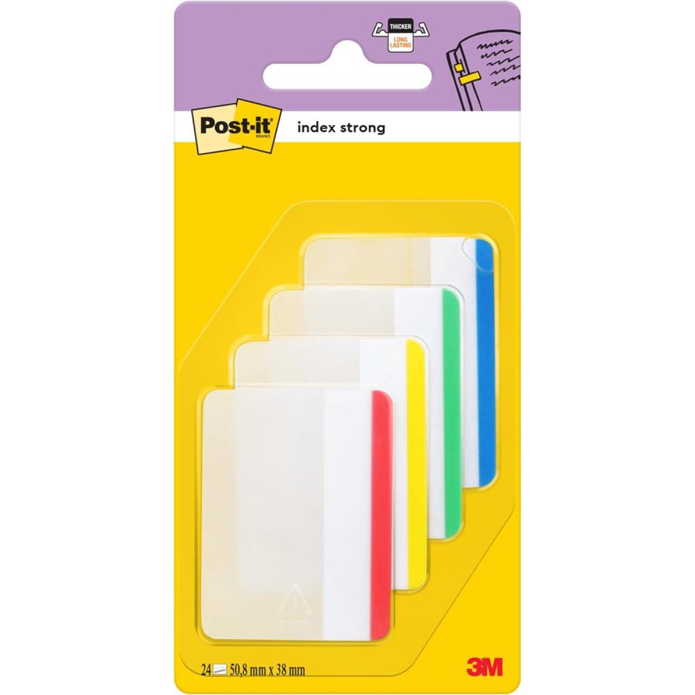 imagePostit MarquePages Rigides Couleurs Assorties 24 MarquePages 508 mm x 381 mm Pour Marquer Surligner ou Codifier des InformationsVerte
