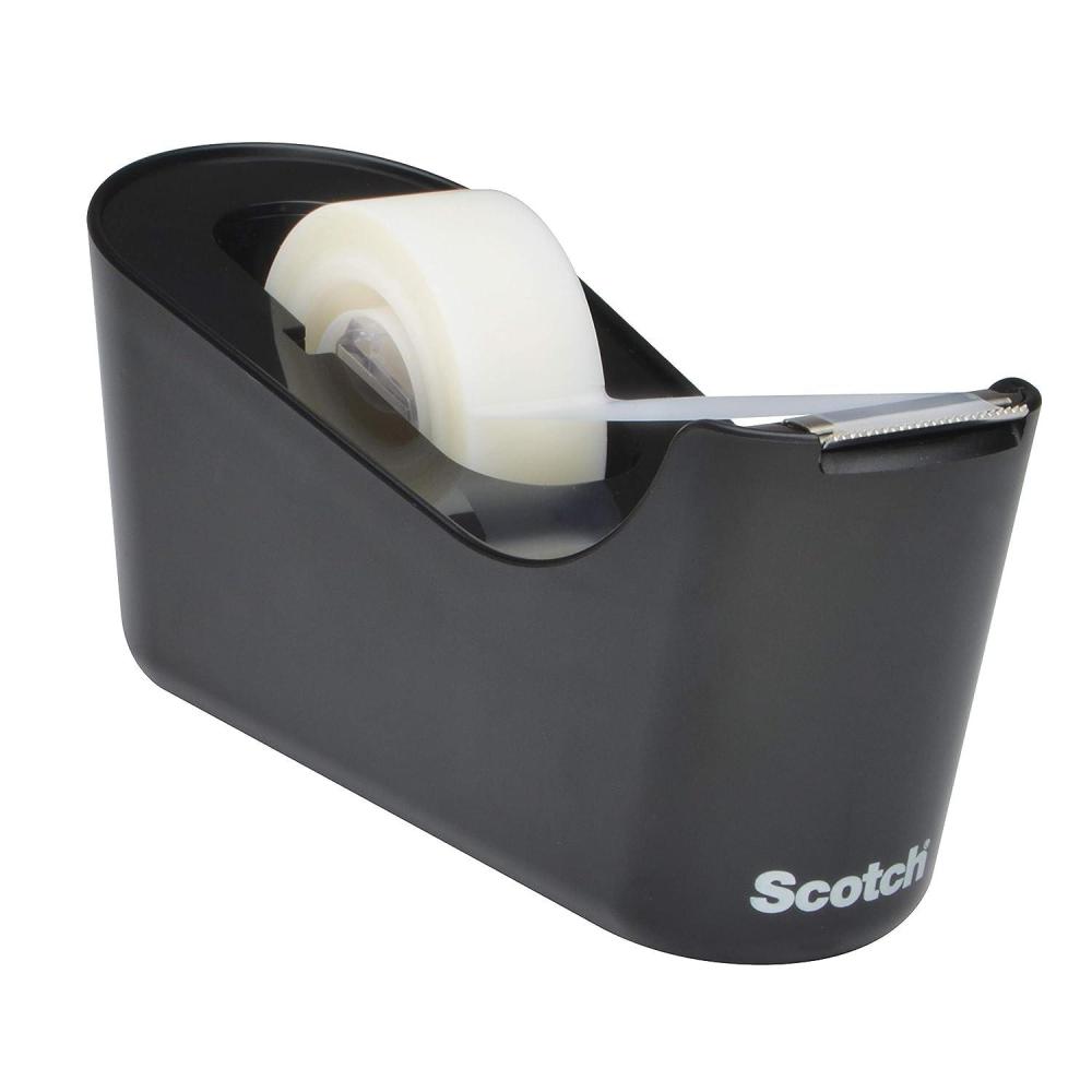 imageScotch Distributeur de Ruban Adhsif Rechargeable C38 Noir Idal pour lcole la Maison et le BureHauteur sous bec 250mm