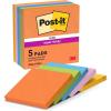 imagePostit Notes Autocollantes Super Sticky Couleurs Carnival 8 Blocs  4 GRATUITS 90 Feuilles par Bloc 76 mm x 76 mm  Feuillets Super Adhsifs pour Prise de Notes Listes de Tches et RappelsBooster