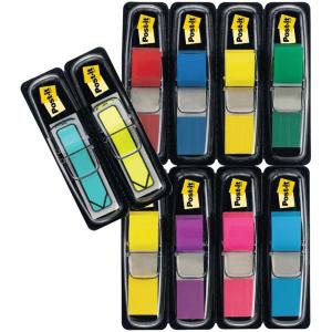 Post-it Marque-Pages Étroits, Pack Promo de 8 Blocs + Double Pack de Flèches Gratuit, 328 Marque-Pages, Couleurs Assorties – Pour Marquer, Surligner ou Codifier des Informations(Unique)