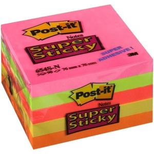 Post-it Miami Colour Collection Notes super adhésives – 76 x 76 mm 1 76 x 76 mm Couleurs New York(Cape Town)