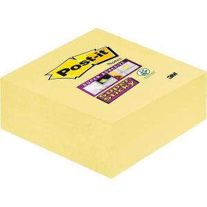 Post-it Notes Autocollantes Super Sticky, 270 Feuilles, 76 mm x 76 mm, Jaune Canari – Feuillets Super Adhésifs pour Prise de Notes, Listes de Tâches et Rappels(Unique)