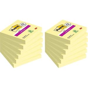 Post-it Notes Autocollantes Super Sticky, 4 Blocs + 2 GRATUITS, 76 mm x 76 mm, 90 Feuilles par Bloc, Jaune Canari – Feuillets Super Adhésifs pour Prise de Notes, Listes de Tâches et Rappels(76 x 76 mm (Lot de 2))