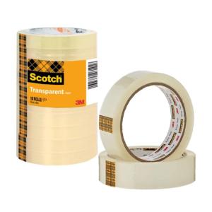 Scotch Ruban Adhésif Transparent, 8 Rouleaux, 19mm x 33m – Ruban Adhésif Transparent à Usage Général pour l&rsquo;Ecole, la Maison et le Bureau (l’emballage peut varier)(15mm x 66m)