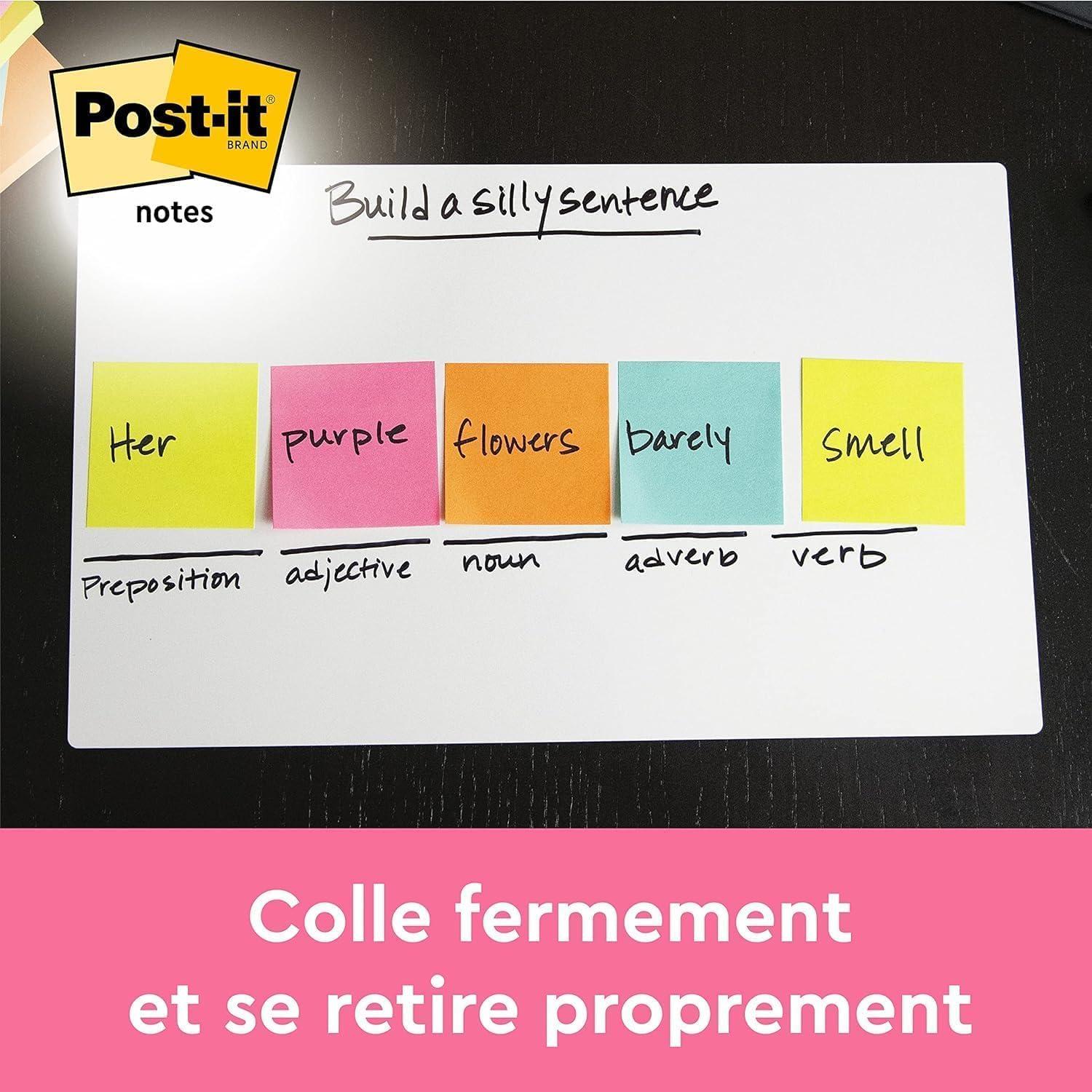 imagePostit Notes Autocollantes Jaune Canari 450 Feuilles 76 mm x 76 mm Feuillets Adhsifs pour Prise de Notes Listes de Tches et RappelsVert