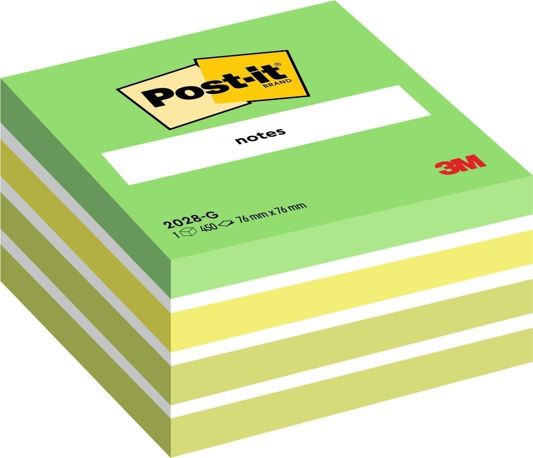 imagePostit Notes Autocollantes Jaune Canari 450 Feuilles 76 mm x 76 mm Feuillets Adhsifs pour Prise de Notes Listes de Tches et RappelsVert