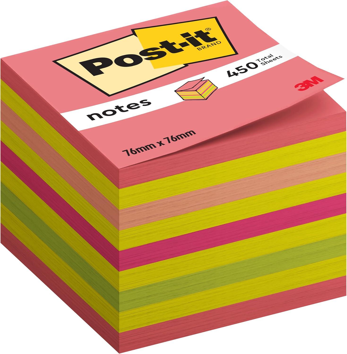imagePostit Notes Autocollantes Jaune Canari 450 Feuilles 76 mm x 76 mm Feuillets Adhsifs pour Prise de Notes Listes de Tches et RappelsVert