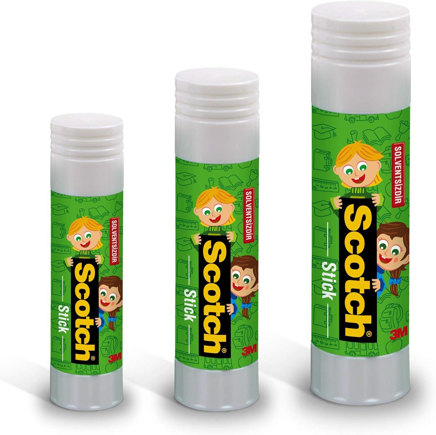 imageScotch Bton de Colle Permanente 12 Btons de 40g Utilisation Gnrale pour la Maison lEcole ou le Bureau40g Lot de 2