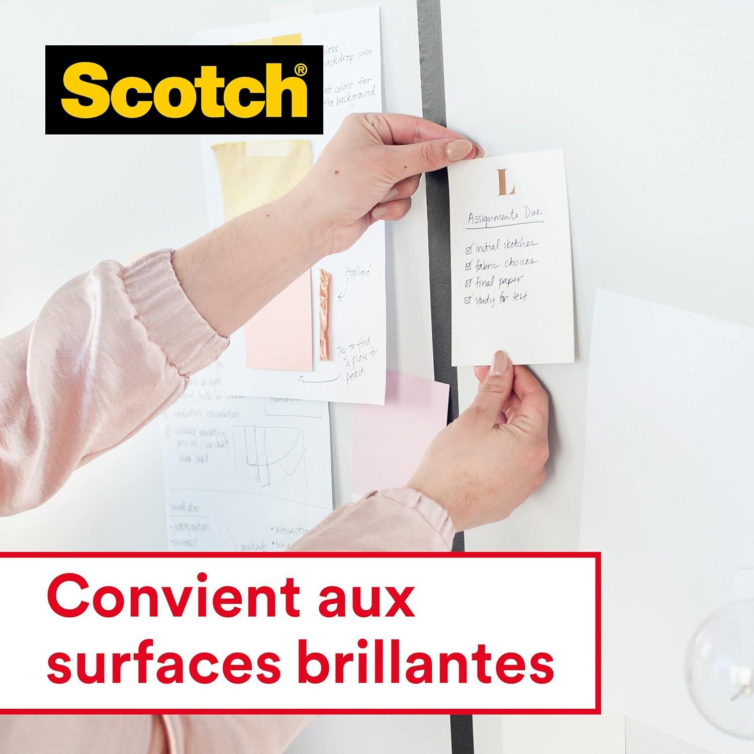 imageScotch Crystal Ruban Adhsif Transparent MultiPack 8 Rouleaux 19mm x 33 m Ruban Adhsif Transparent Usage Gnral pour lEcole la Maison et le BureauCrystal transparent