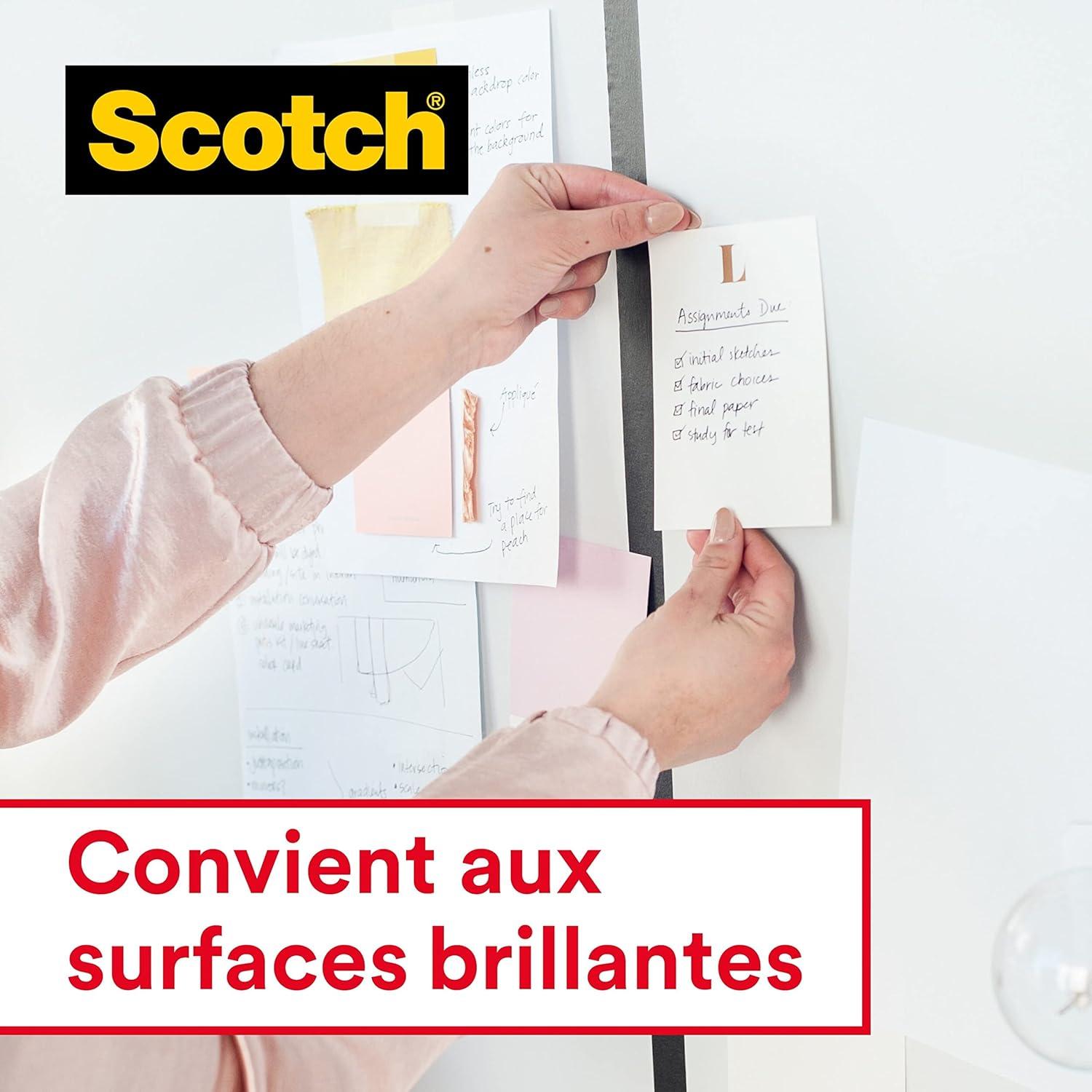imageScotch Crystal Ruban Adhsif Transparent MultiPack 8 Rouleaux 19mm x 33 m Ruban Adhsif Transparent Usage Gnral pour lEcole la Maison et le BureauUltratransparent