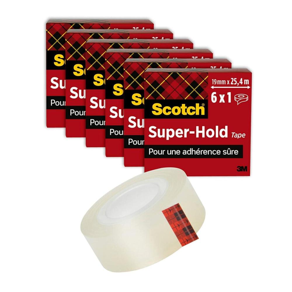 imageScotch Crystal Ruban Adhsif Transparent MultiPack 8 Rouleaux 19mm x 33 m Ruban Adhsif Transparent Usage Gnral pour lEcole la Maison et le BureauSuperRsistant