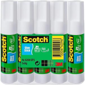 Bâton Office Lot de 1 Lot de 5 batons de colle économique de 8 grammes Scotch 85372(Lot de 5)