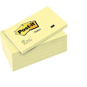 Post-it Notes Autocollantes, Pack Promo, Pack de 5 Blocs + 1 Gratuit, 100 Feuilles par Bloc, 76 mm x 76 mm, Jaune Pastel – Feuillets Adhésifs pour Prise de Notes, Listes de Tâches et Rappels(76 x 127 mm)