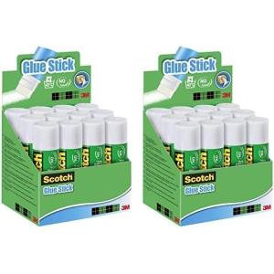 Scotch Bâton de Colle Permanente – 12 Bâtons de 40g – Utilisation Générale pour la Maison, l&rsquo;Ecole ou le Bureau(40g (Lot de 2))