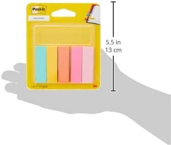 imagePostIt MarquePages En Papier Collection Beachside 5 Blocs 250 MarquePages 15 mm x 50 mm Pour Marquer Surligner ou Codifier des InformationBeachside Colors