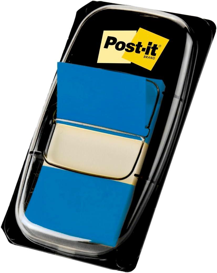 imagePostIt MarquePages Moyen 50 MarquePages 254 mm x 432 mm Bleu Pour Marquer Surligner ou Codifier des InformationsBleu