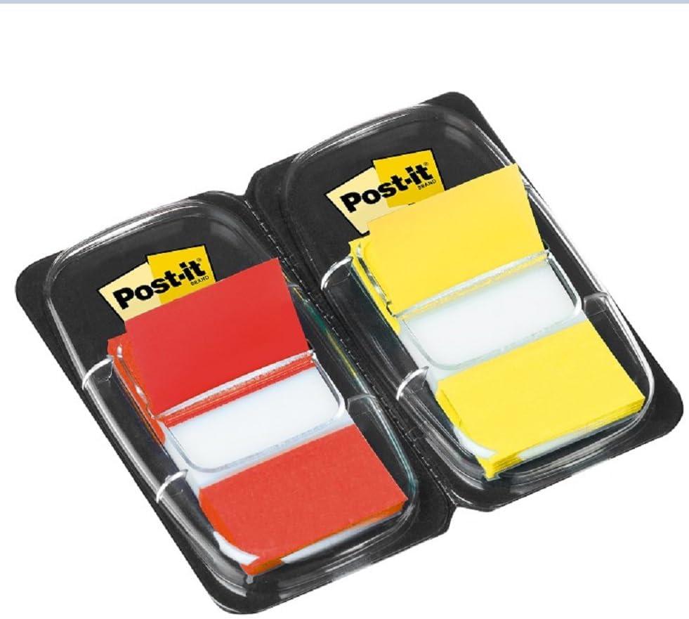 imagePostIt MarquePages Moyen 50 MarquePages 254 mm x 432 mm Bleu Pour Marquer Surligner ou Codifier des InformationsJaune