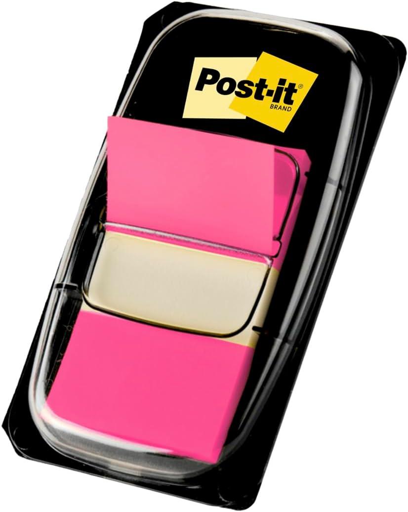 imagePostIt MarquePages Moyen 50 MarquePages 254 mm x 432 mm Bleu Pour Marquer Surligner ou Codifier des InformationsRose