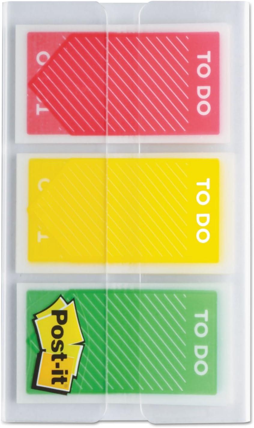 imagePostIt MarquePages Petit 100 MarquePages 119 mm x 432 mm Orange Violet Bleu et Vert Pour Marquer Surligner ou Codifier des InformationsRouge