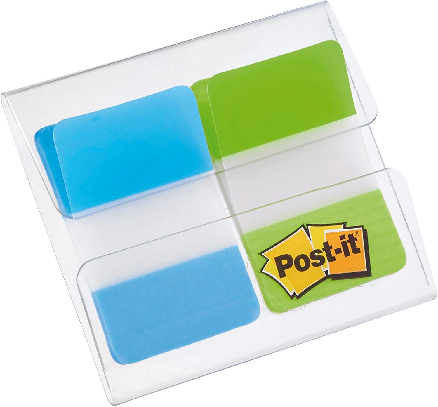 imagePostIt MarquePages Petit 100 MarquePages 119 mm x 432 mm Orange Violet Bleu et Vert Pour Marquer Surligner ou Codifier des InformationsTurquoisevert