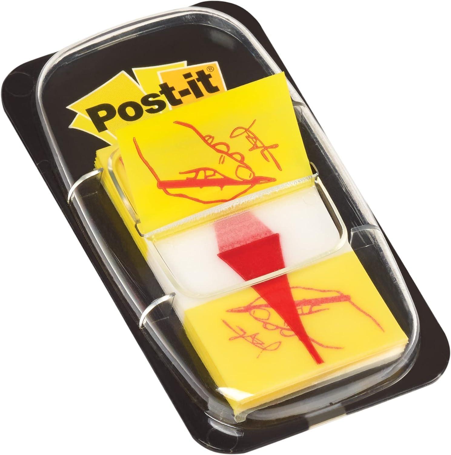 imagePostit Distributeur de 50 marquepages avec Onglets sparateurs Jaune