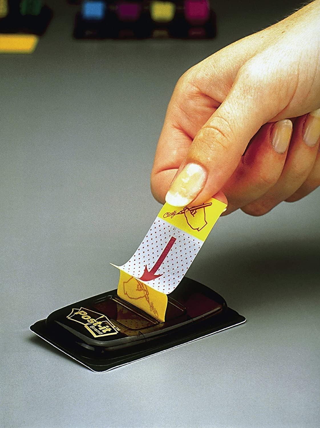 imagePostit Distributeur de 50 marquepages avec Onglets sparateurs Jaune
